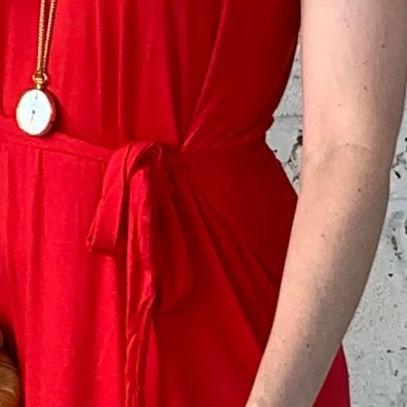 Only 1 Left!💋 NWT Cherry Red Maxi Dress 💋 - Picture 4 of 7